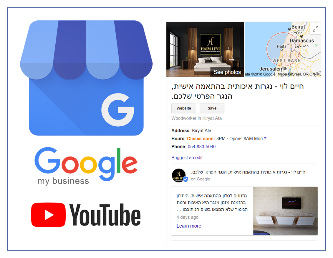 פתיחת כרטיס גוגל לעסק שלי